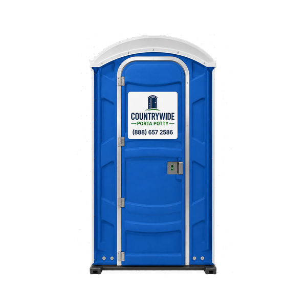 Deluxe flushing portable restroom interior